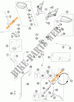 GUIADOR / CONTROLES para KTM 1190 RC8 R WHITE 2011