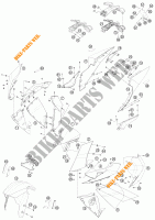PLÁSTICOS para KTM 1190 RC8 R WHITE 2011