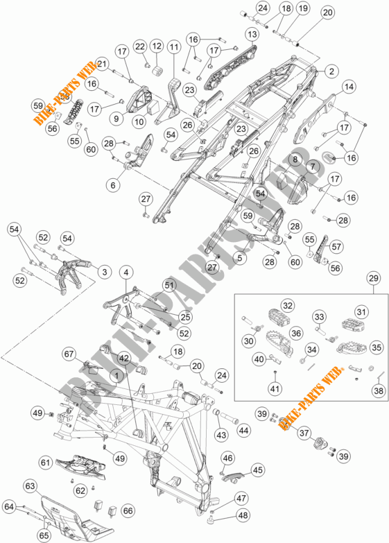 QUADRO para KTM 1290 SUPER ADVENTURE WHITE ABS 2015