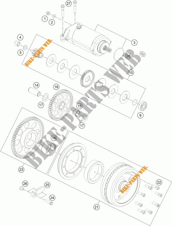 MOTOR DE ARRANQUE para KTM 1190 ADVENTURE R ABS 2015