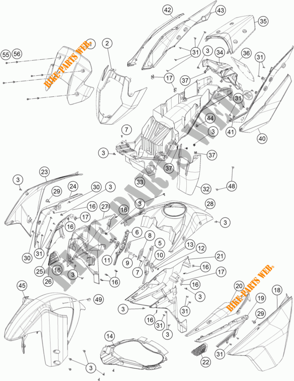 PLÁSTICOS para KTM 1190 ADVENTURE R ABS 2014