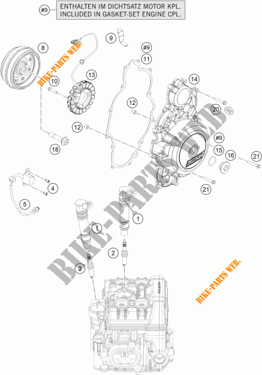 IGNIÇÃO para KTM 1190 ADVENTURE R ABS 2014