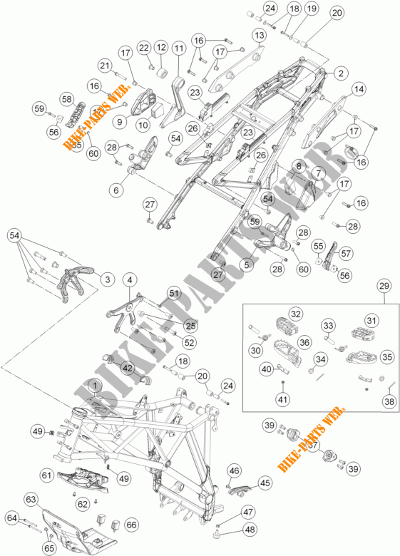 QUADRO para KTM 1190 ADVENTURE R ABS 2014