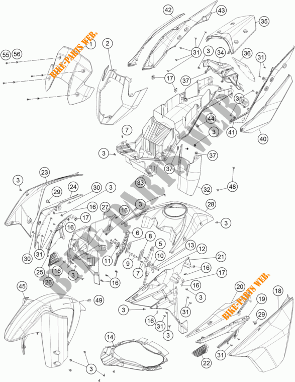 PLÁSTICOS para KTM 1190 ADVENTURE R ABS 2014