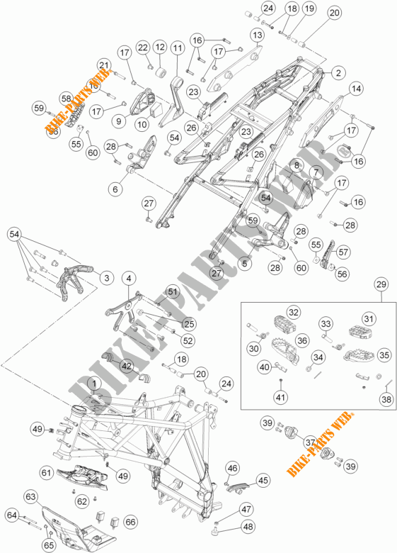 QUADRO para KTM 1190 ADVENTURE R ABS 2013