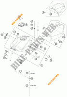 DEPÓSITO / BANCO para KTM 1190 RC8 R BLACK 2011