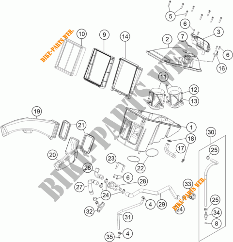 FILTRO AR para KTM 1190 ADVENTURE ABS GREY 2016