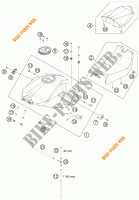 DEPÓSITO / BANCO para KTM 1190 RC8 R WHITE 2011