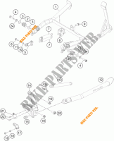 DESCANSO LATERAL / CENTRAL para KTM 1190 ADVENTURE ABS GREY 2016