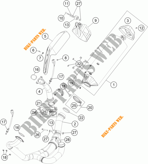 ESCAPE para KTM 1190 ADVENTURE ABS GREY 2015