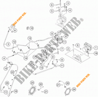 SISTEMA DE TRAVAGEM ABS para KTM 1190 ADVENTURE ABS GREY WES. 2015