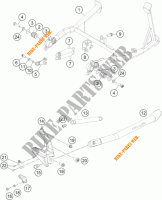 DESCANSO LATERAL / CENTRAL para KTM 1190 ADVENTURE ABS ORANGE 2015