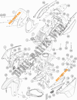PLÁSTICOS para KTM 1190 ADVENTURE ABS ORANGE 2015