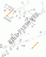 DESCANSO LATERAL / CENTRAL para KTM 1190 ADVENTURE ABS GREY 2015