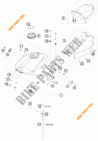 DEPÓSITO / BANCO para KTM 1190 RC8 R 2010 2010