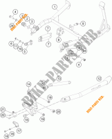 DESCANSO LATERAL / CENTRAL para KTM 1190 ADVENTURE ABS GREY 2014