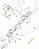 DESCANSO LATERAL / CENTRAL para KTM 1190 ADVENTURE ABS ORANGE 2014