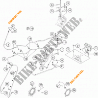 SISTEMA DE TRAVAGEM ABS para KTM 1190 ADVENTURE ABS ORANGE 2014