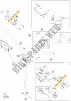GUIADOR / CONTROLES para KTM 1190 ADVENTURE ABS GREY 2014