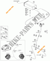 EVAPORATIVE CANISTER para KTM 1190 RC8 R LIMITED EDITION AKRAPOVIC 2010