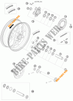 RODA TRASEIRA para KTM 1190 RC8 R LIMITED EDITION AKRAPOVIC 2010