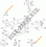 SISTEMA DE TRAVAGEM ABS para KTM 1190 ADVENTURE ABS ORANGE WES. 2013