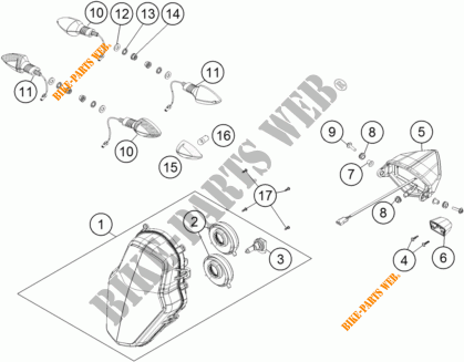 FAROL / FAROLIM para KTM 1050 ADVENTURE ABS 2015