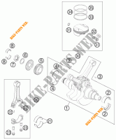 CAMBOTA / PISTÃO para KTM 990 ADVENTURE R 2012