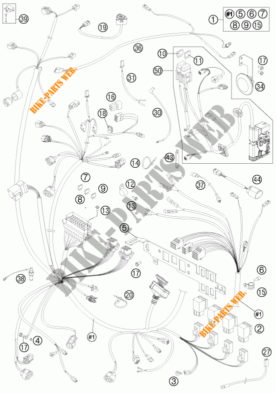 CABELAGEM para KTM 990 ADVENTURE R 2012