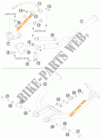 DESCANSO LATERAL / CENTRAL para KTM 990 ADVENTURE R 2010