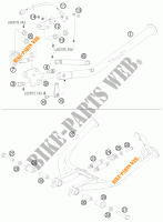 DESCANSO LATERAL / CENTRAL para KTM 990 ADVENTURE R 2010