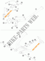 DESCANSO LATERAL / CENTRAL para KTM 990 ADVENTURE BLUE ABS 2012