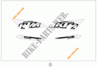 ADESIVOS para KTM 990 ADVENTURE WHITE ABS 2012