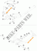 DESCANSO LATERAL / CENTRAL para KTM 990 ADVENTURE WHITE ABS 2012