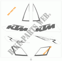 ADESIVOS para KTM 1190 RC8 R 2009