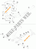 DESCANSO LATERAL / CENTRAL para KTM 990 ADVENTURE WHITE ABS 2010