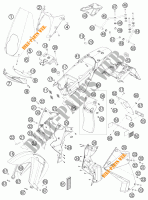 PLÁSTICOS para KTM 990 ADVENTURE WHITE ABS 2010