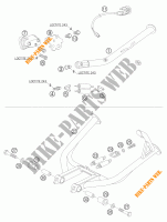 DESCANSO LATERAL / CENTRAL para KTM 950 ADVENTURE S 2005