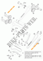 DISTRIBUIÇÃO para KTM 950 ADVENTURE S ORANGE 2003