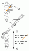 AMORTECEDOR para KTM 950 ADVENTURE ORANGE LOW 2004