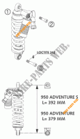 AMORTECEDOR para KTM 950 ADVENTURE SILVER LOW 2004