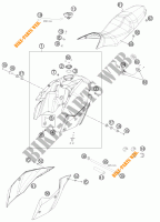 DEPÓSITO / BANCO para KTM 990 SUPERMOTO T WHITE ABS 2012