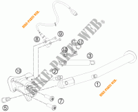 DESCANSO LATERAL / CENTRAL para KTM 990 SUPERMOTO T WHITE ABS 2012