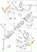GUIADOR / CONTROLES para KTM 990 SUPERMOTO T WHITE ABS 2012