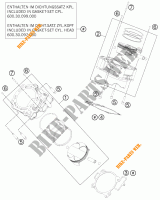 CILINDRO para KTM 990 SUPERMOTO T WHITE ABS 2011