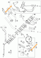 GUIADOR / CONTROLES para KTM 990 SUPERMOTO T BLACK ABS 2011