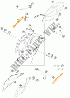 DEPÓSITO / BANCO para KTM 990 SUPERMOTO T WHITE ABS 2011