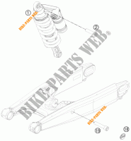 AMORTECEDOR para KTM 990 SM-T ORANGE ABS SPECIAL EDITION 2011