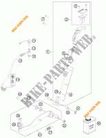 BOMBA DE TRAVÃO TRASEIRA para KTM 990 SM-T ORANGE ABS SPECIAL EDITION 2011