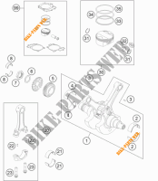 CAMBOTA / PISTÃO para KTM 990 SM-T ORANGE ABS SPECIAL EDITION 2011